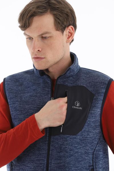 Climbolic Yıldırım Polar Erkek Yelek Lacivert / Petrol - 2XL