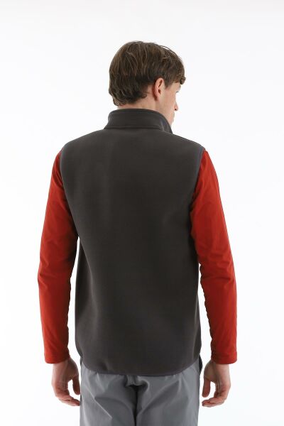 Climbolic Yıldırım Polar Erkek Yelek Gri / Siyah - 2XL