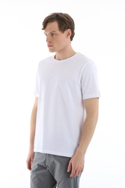 Climbolic Terra Bisiklet Yaka Erkek T-shirt Beyaz - 2XL