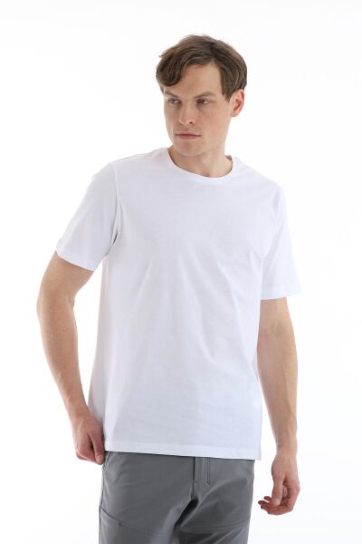 Climbolic Terra Bisiklet Yaka Erkek T-shirt Beyaz - 2XL