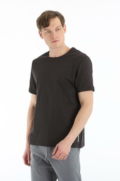 Climbolic Terra Bisiklet Yaka Erkek T-shirt Antrasit - S