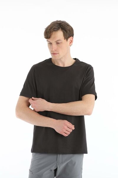 Climbolic Terra Bisiklet Yaka Erkek T-shirt Antrasit - S