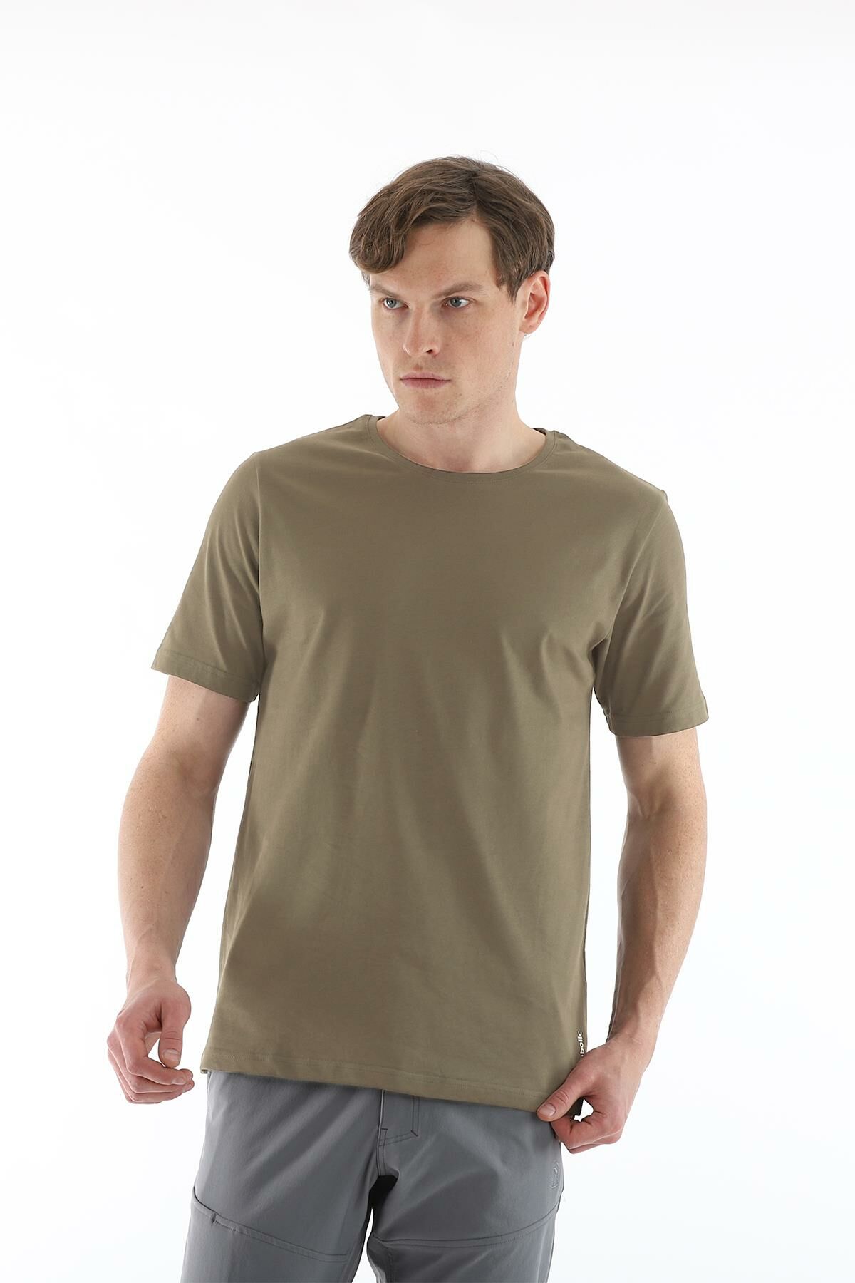 Climbolic Terra Bisiklet Yaka Erkek T-shirt Vizon - L