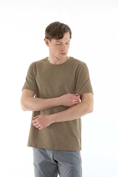 Climbolic Terra Bisiklet Yaka Erkek T-shirt Vizon - L