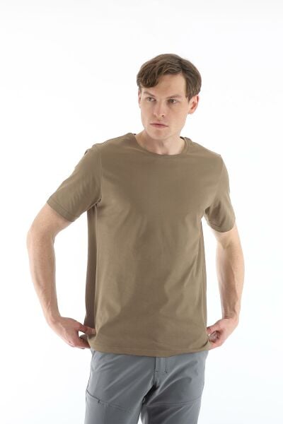 Climbolic Terra Bisiklet Yaka Erkek T-shirt Vizon - L