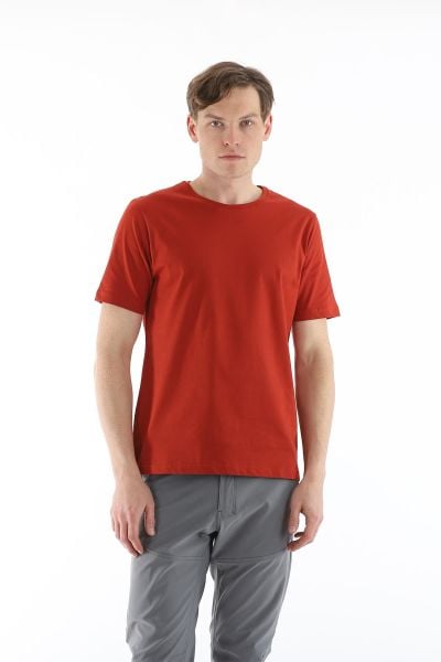 Climbolic Terra Bisiklet Yaka Erkek T-shirt Kiremit - 2XL