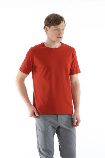 Climbolic Terra Bisiklet Yaka Erkek T-shirt Kiremit - 2XL