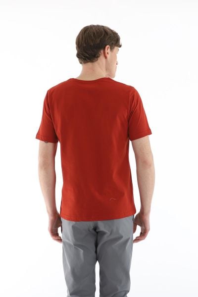 Climbolic Terra Bisiklet Yaka Erkek T-shirt Kiremit - 2XL