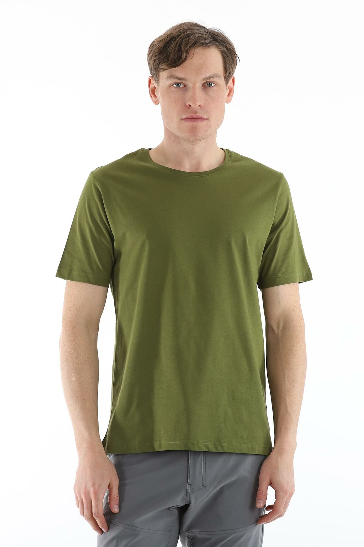 Climbolic Terra Bisiklet Yaka Erkek T-shirt Olive - S