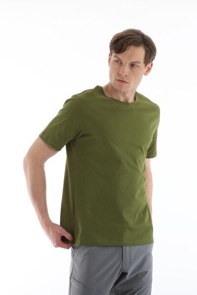 Climbolic Terra Bisiklet Yaka Erkek T-shirt Olive - S