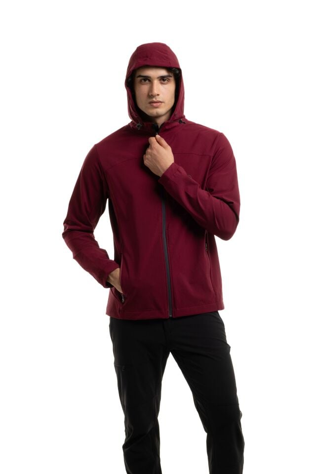 Climbolic Yakamoz Kapüşonlu Mont VİŞNE - XL