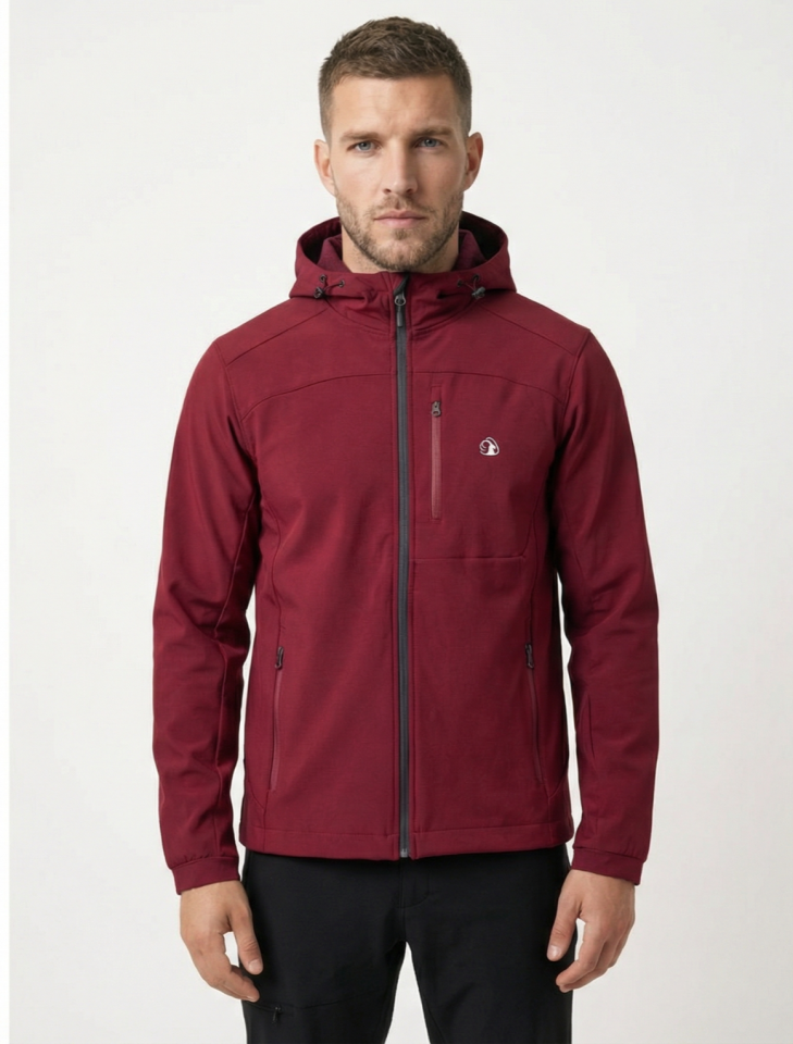 Climbolic Yakamoz Kapüşonlu Mont VİŞNE - XL