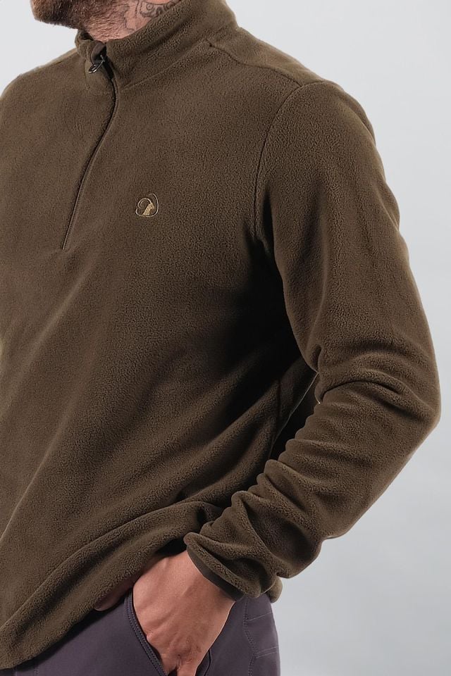 Climbolic Ember Outdoor Polar Sweat Haki - L