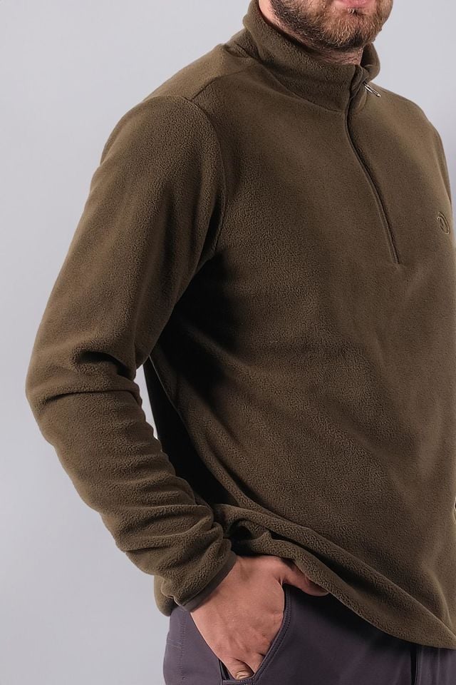 Climbolic Ember Outdoor Polar Sweat Haki - L