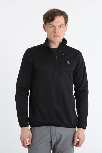 Climbolic Cascade Yarım Fermuarlı Polar Siyah - XL