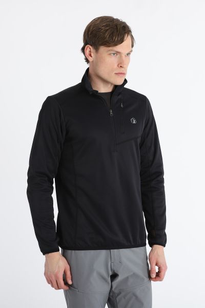 Climbolic Cascade Yarım Fermuarlı Polar Siyah - XL
