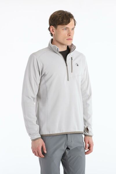 Climbolic Cascade Yarım Fermuarlı Polar Gri - 2XL