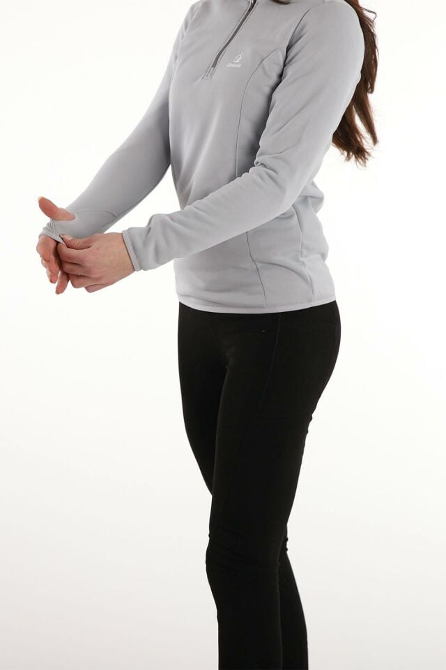 Climbolic Cindy Plus Yarım Fermuarlı Polar Gri - L