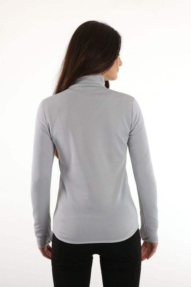 Climbolic Cindy Plus Yarım Fermuarlı Polar Gri - L