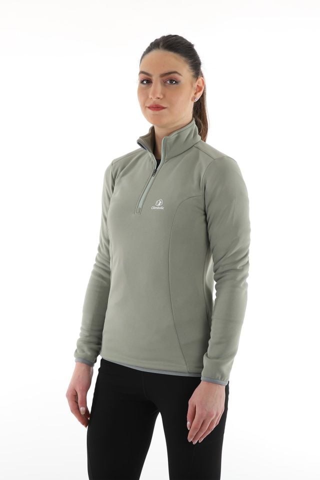 Climbolic Cindy Plus Yarım Fermuarlı Polar Açık Yeşil - L