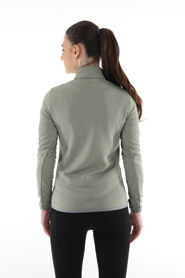 Climbolic Cindy Plus Yarım Fermuarlı Polar Açık Yeşil - L