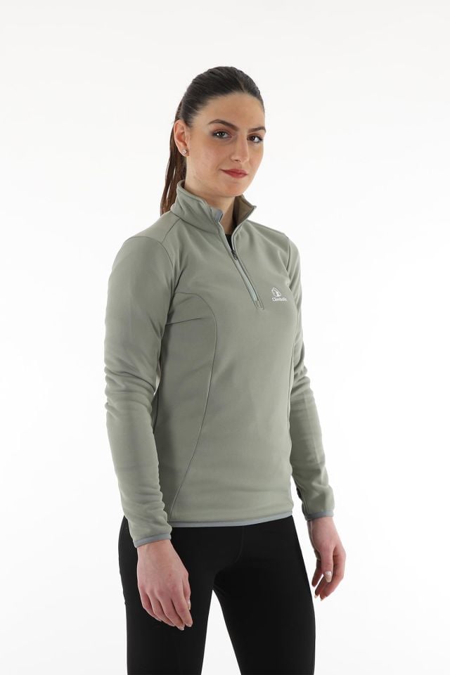Climbolic Cindy Plus Yarım Fermuarlı Polar Açık Yeşil - L