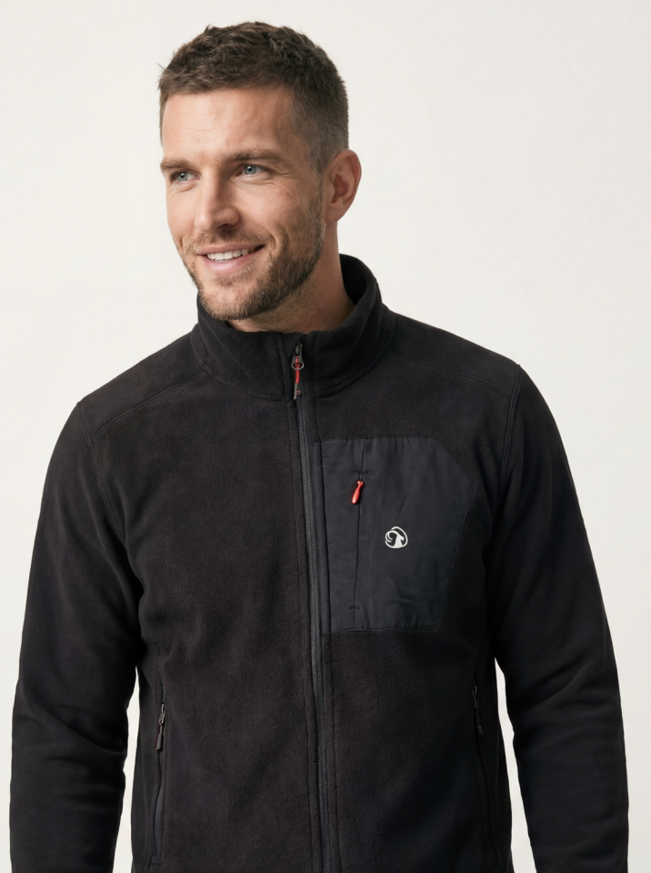 Climbolic Merih Outdoor Polar Ceket Siyah - 3XL