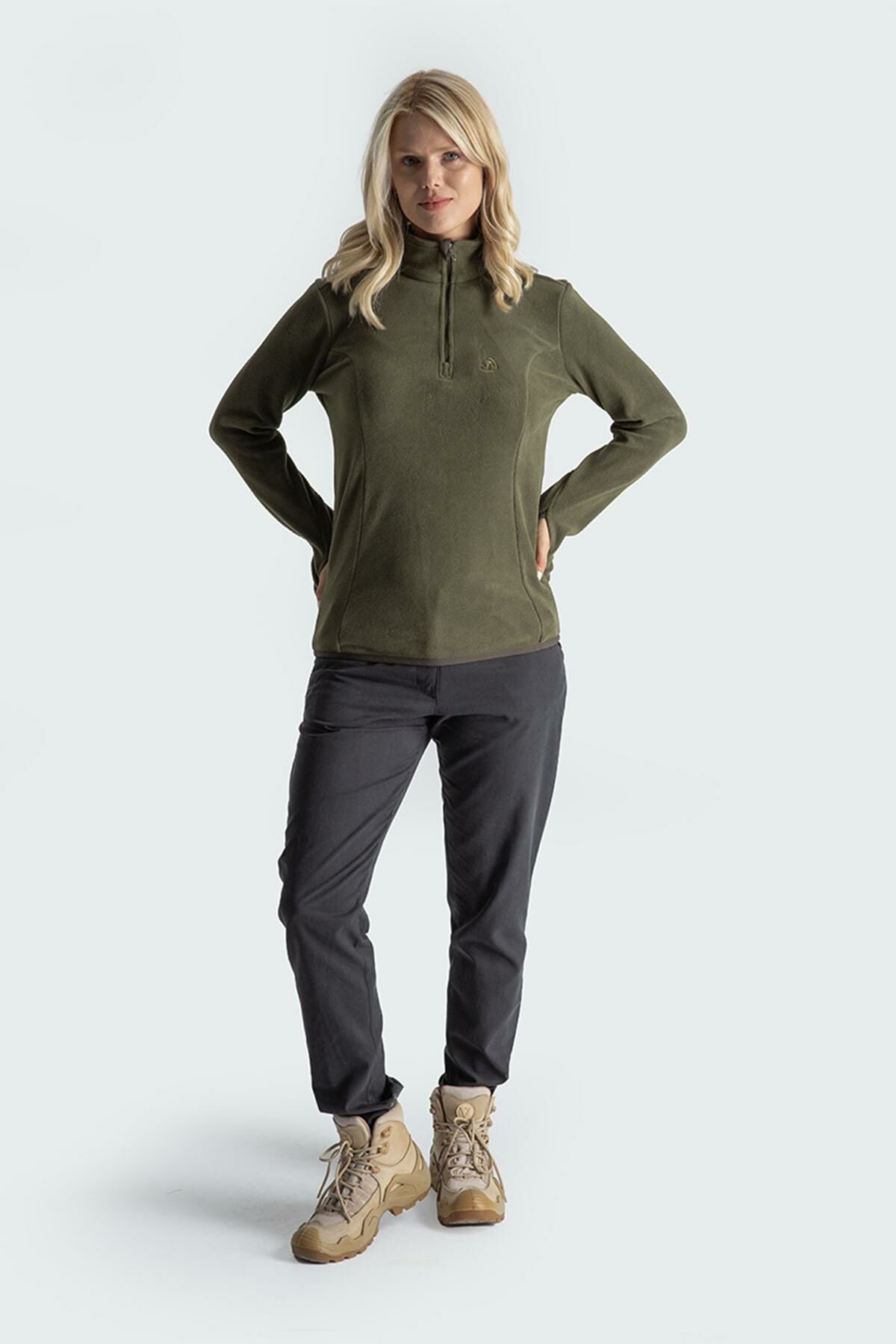 Climbolic Cindy Polar Sweat Haki - 2XL