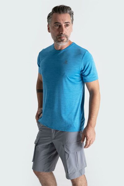 Climbolic LEAP OUTDOOR ERKEK T-SHIRT Mavi - S