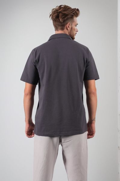 Climbolic Polo Yaka Erkek T-Shirt Açık Gri - XL