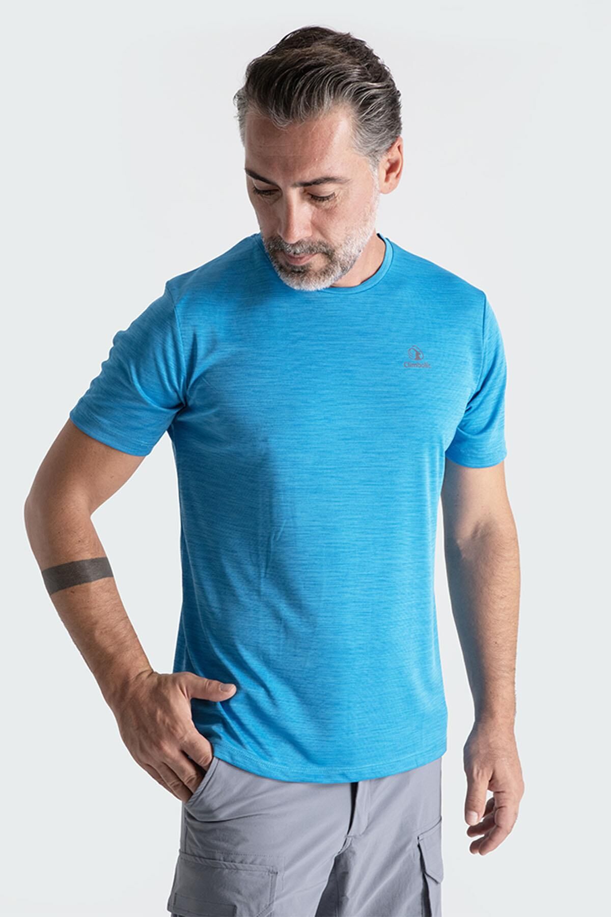 Climbolic LEAP OUTDOOR ERKEK T-SHIRT Mavi - 2XL