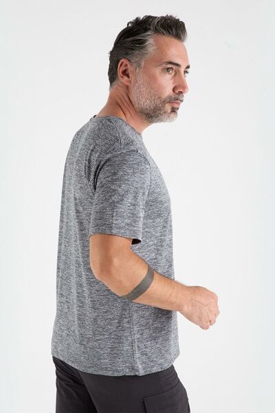 Climbolic LEAP OUTDOOR ERKEK T-SHIRT Gri Melange - 2XL