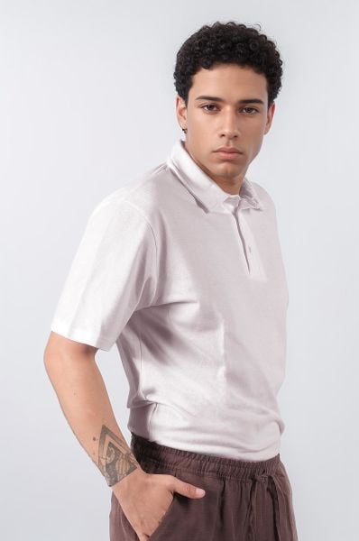 Climbolic Polo Yaka Erkek T-Shirt Beyaz - 2XL