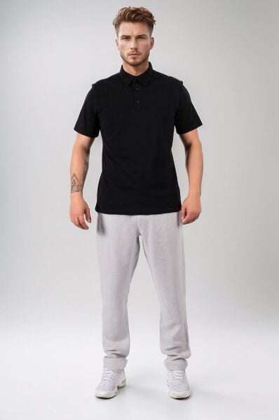 Climbolic Polo Yaka Erkek T-Shirt Siyah - L