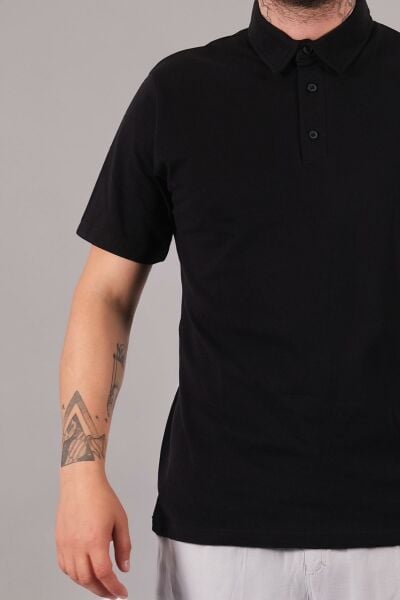 Climbolic Polo Yaka Erkek T-Shirt Siyah - L