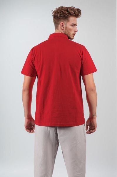 Climbolic Polo Yaka Erkek T-Shirt Kırmızı - XL