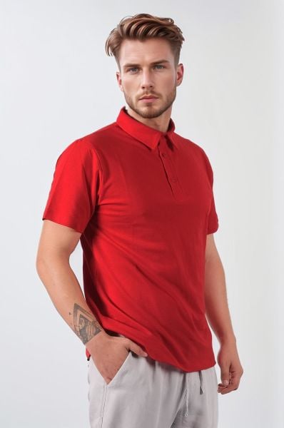Climbolic Polo Yaka Erkek T-Shirt Kırmızı - XL