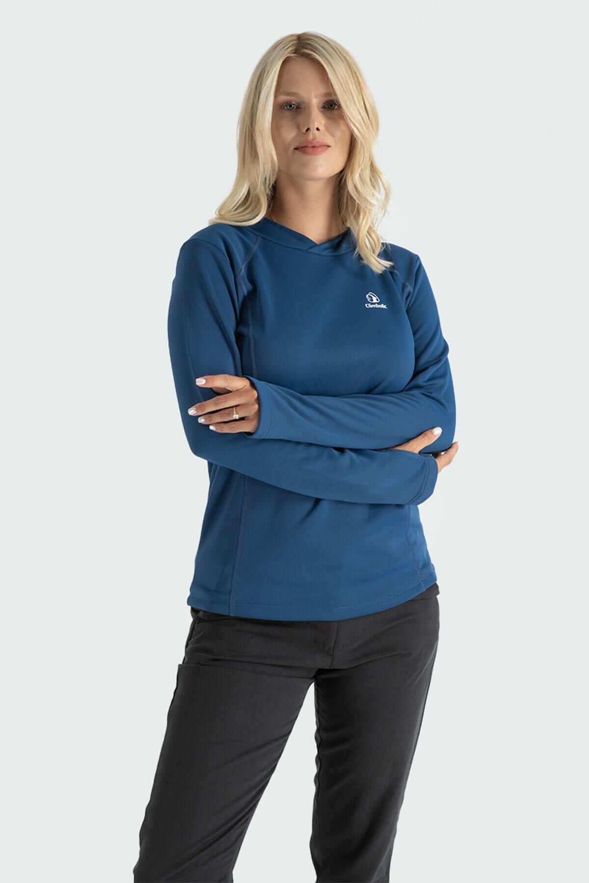 Climbolic Jade Kapüşonlu Polar Sweat Petrol - XL