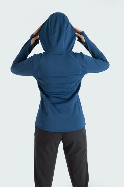 Climbolic Jade Kapüşonlu Polar Sweat Petrol - XL