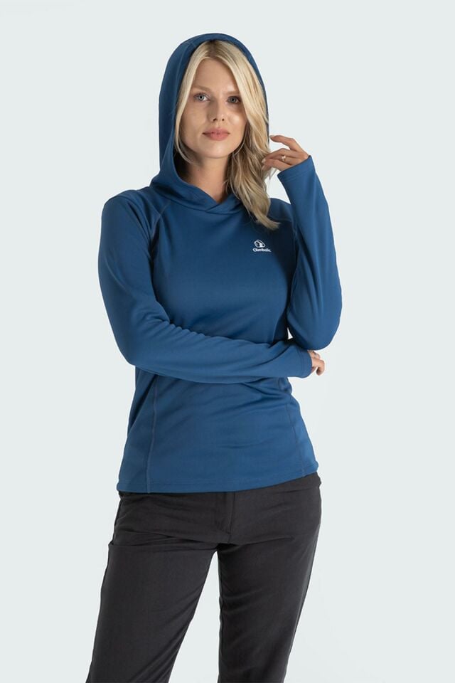 Climbolic Jade Kapüşonlu Polar Sweat Petrol - XL