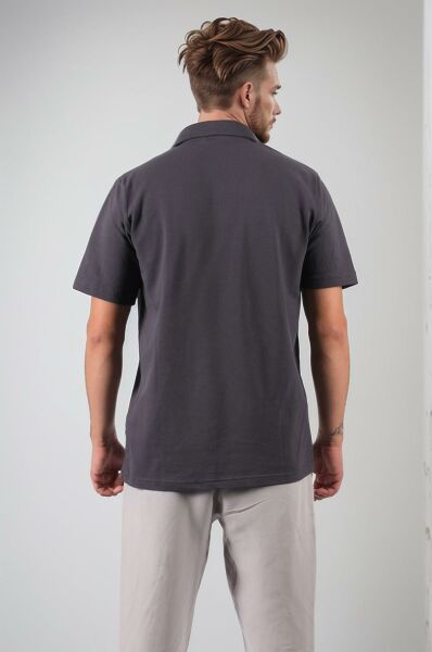 Climbolic Polo Yaka Erkek T-Shirt Antrasit - 2XL