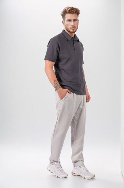 Climbolic Polo Yaka Erkek T-Shirt Antrasit - 2XL