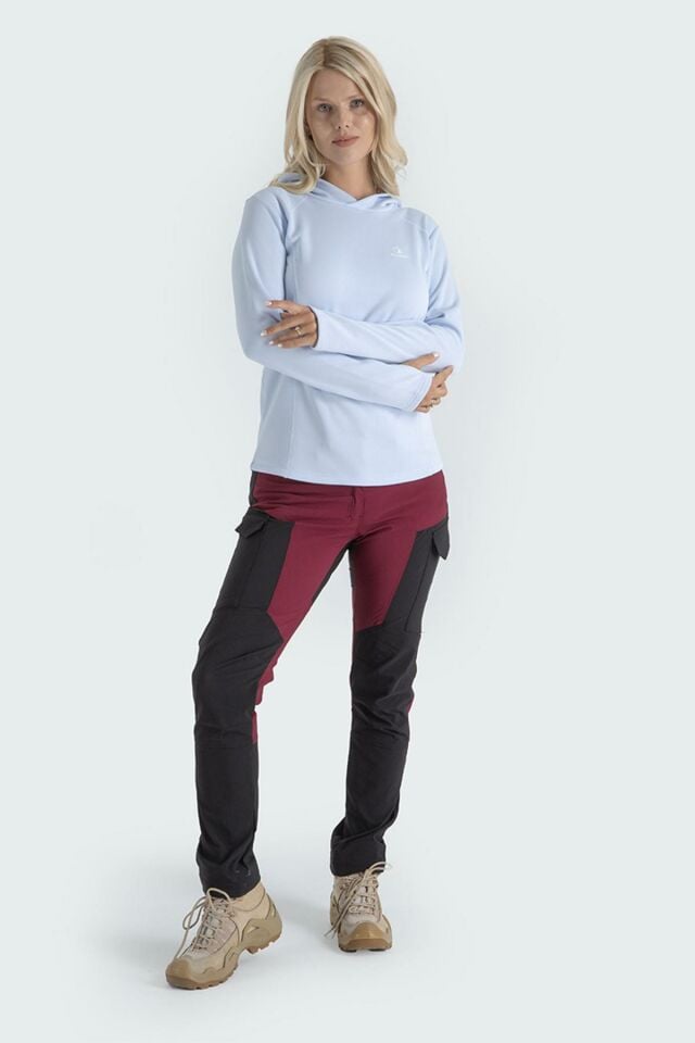 Climbolic Jade Kapüşonlu Polar Sweat Mavi - L