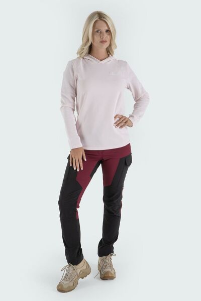 Climbolic Jade Kapüşonlu Polar Sweat Pembe - 2XL
