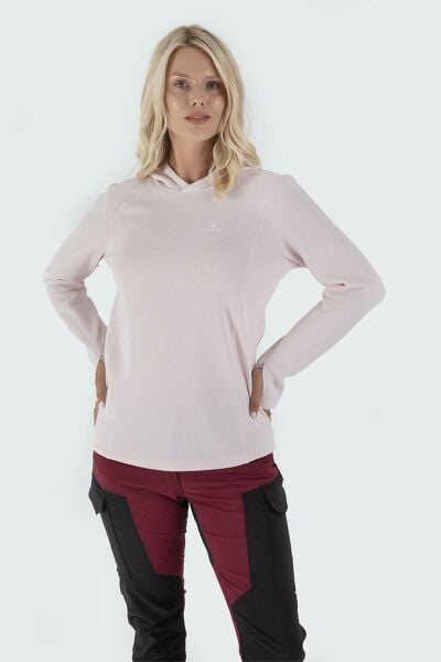 Climbolic Jade Kapüşonlu Polar Sweat Pembe - 2XL