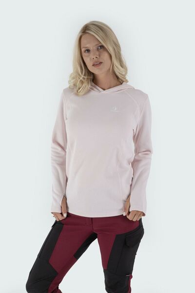 Climbolic Jade Kapüşonlu Polar Sweat Pembe - 2XL
