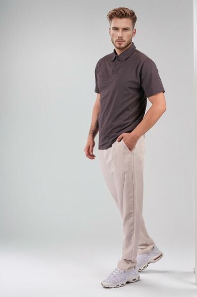 Climbolic Polo Yaka Erkek T-Shirt Füme - XL