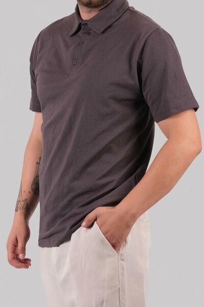 Climbolic Polo Yaka Erkek T-Shirt Füme - XL