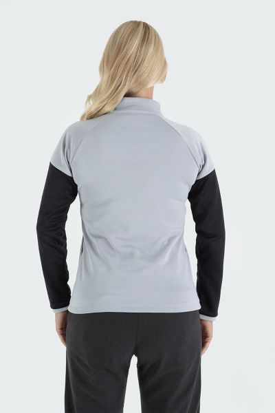 Climbolic Onyx Outdoor Polar Sweat Açık Gri Siyah - XL