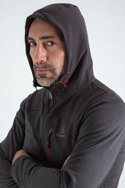 Climbolic Apex Outdoor Kapüşonlu Polar Antrasit - 2XL